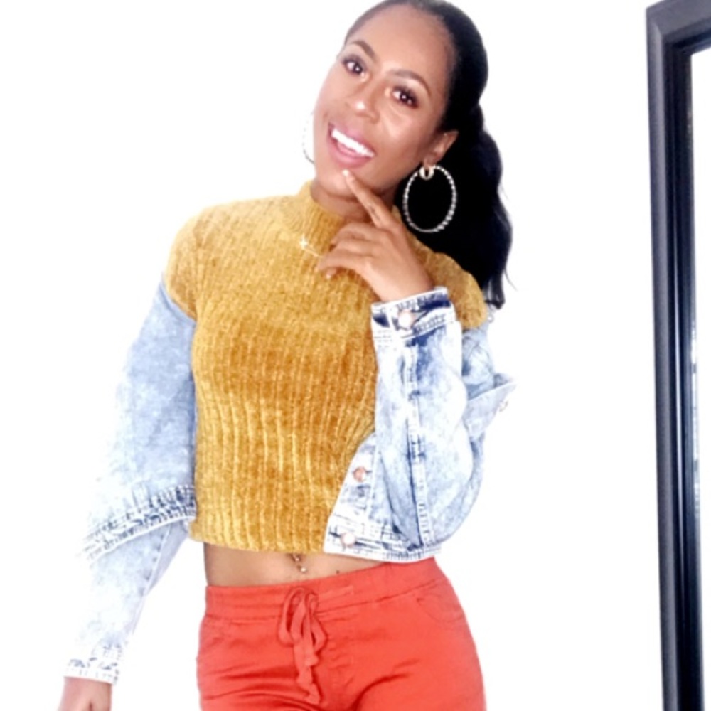 cropped sweater